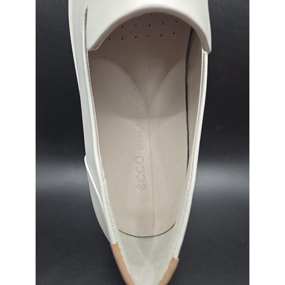 Ecco Soft 7 Womens Slip On Comfort Casual Shoes Round Toe White EU 38/ US 7.5 - Picture 5 of 7
